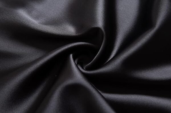 Heipeiwa Women's Satin Pants Dress Casual Party Wedding Night Pull on High Waist Pants - Image 5